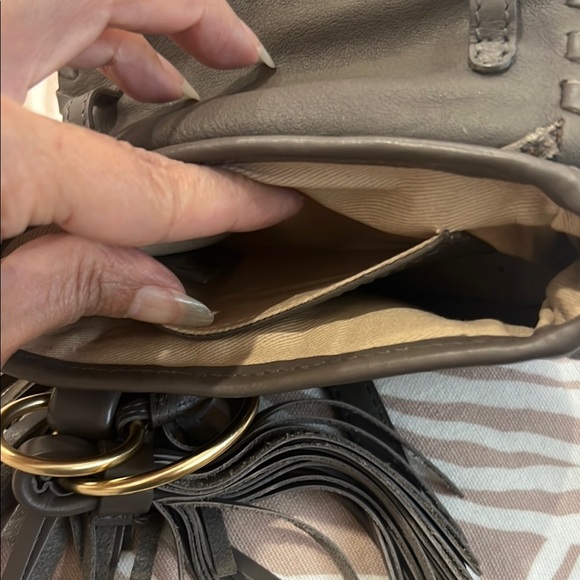 See By Chloe Gray Crossbody Bag with Scalloped Flap - Picture 6 of 8